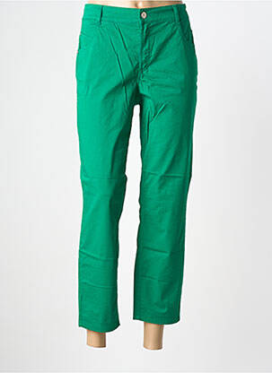 Pantalon 7/8 țesătură poplin mărime normală verde GARDEUR femeie