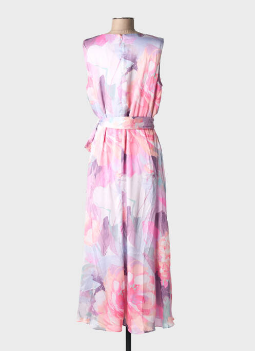 Rochie lungă imprimeu floral fără mâneci violet FRANK LYMAN femme