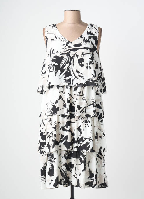 Rochie midi croială fluidă fără mâneci negru CONCEPT K femme