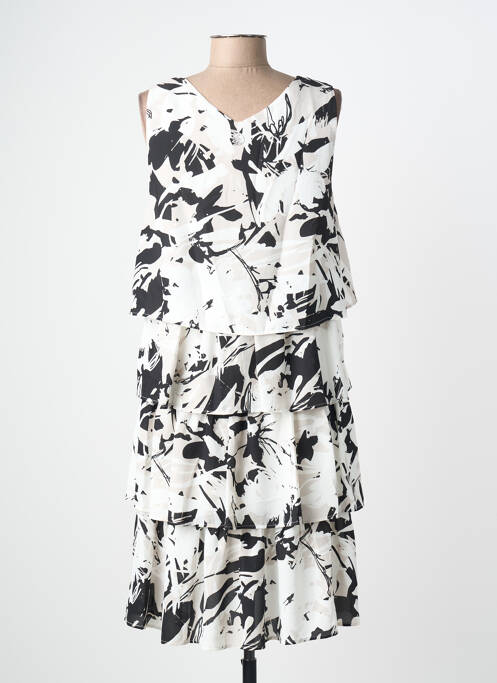 Rochie midi croială fluidă fără mâneci negru CONCEPT K femme