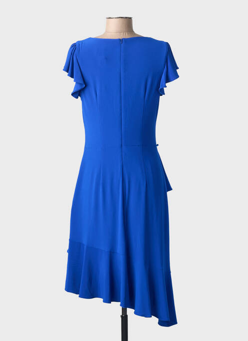 Rochie midi închidere cu fermoar la spate mâneci scurte albastru JOSEPH RIBKOFF femme