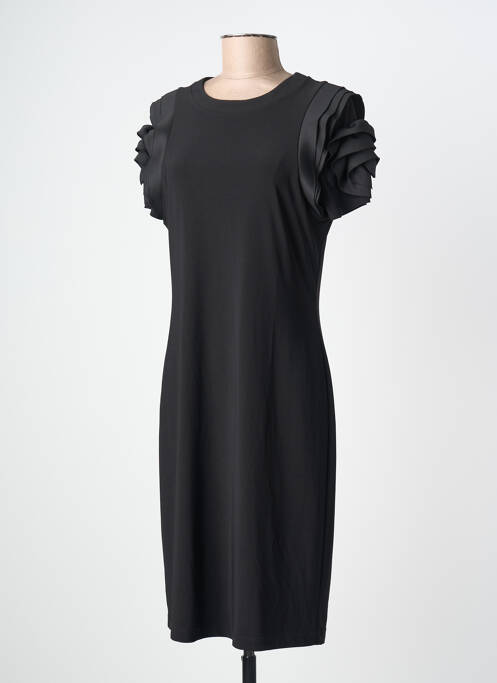 Rochie midi mâneci scurte mâneci scurte negru FRANK LYMAN femme