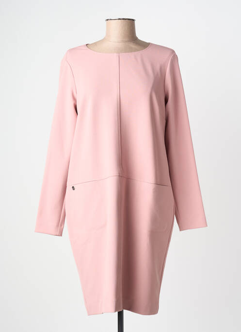 Rochie scurtă închidere cu fermoar la spate mâneci lungi roz DIVAS femme