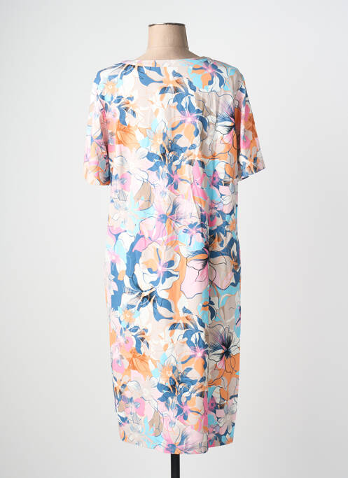 Rochie midi imprimeu floral mâneci scurte albastru THOMAS RABE femme