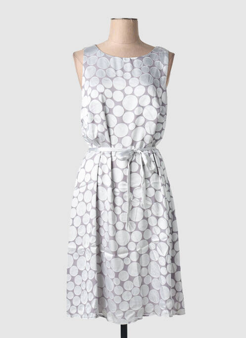 Rochie midi fără mâneci fără mâneci gri BIANCA femme