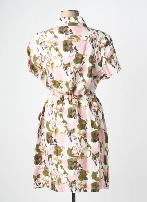 Rochie midi imprimeu floral mâneci scurte verde 7 SEASONS femme