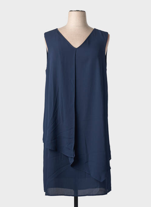 Rochie midi croială fluidă fără mâneci albastru BARILOCHE femme