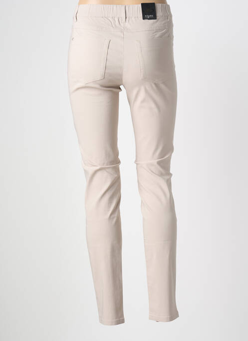 Jegging țesătură poplin mărime normală bej STARK femme