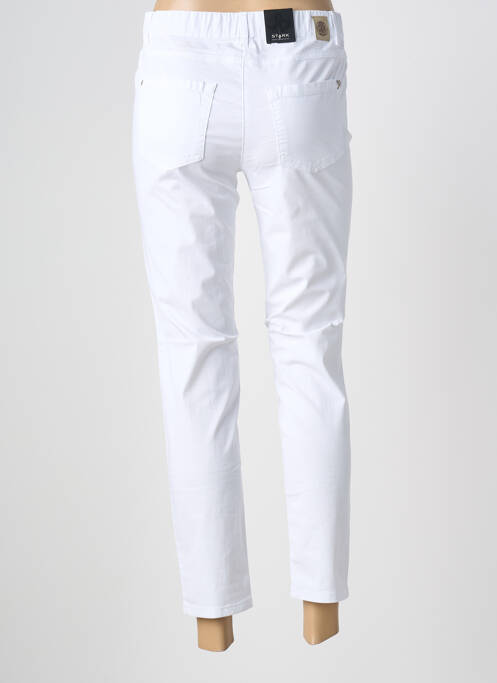 Jegging țesătură poplin mărime normală alb STARK femme