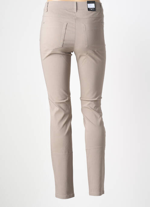 Jegging țesătură poplin mărime normală maro STARK femme