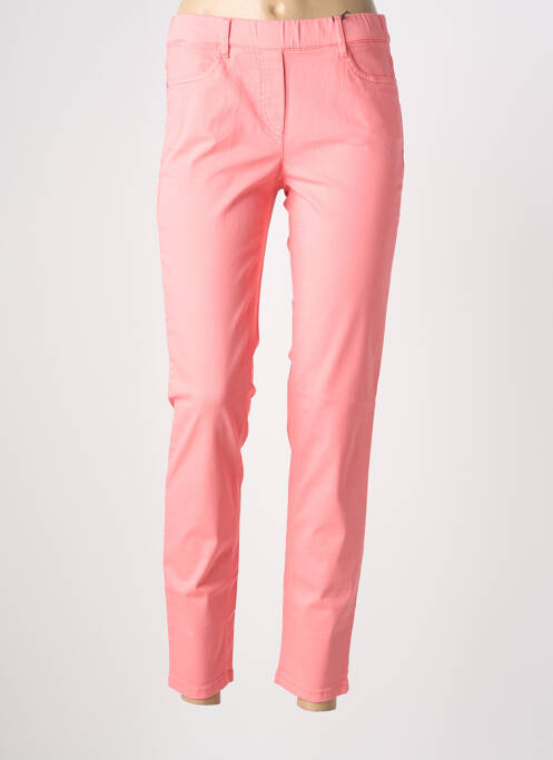Jegging țesătură poplin mărime normală roz STARK femme