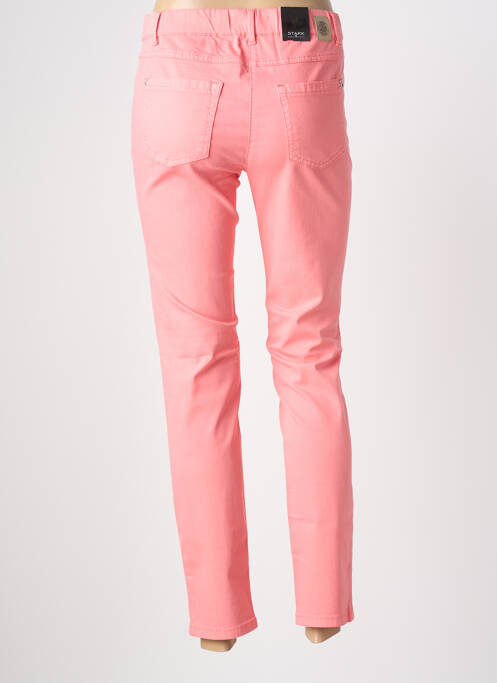 Jegging țesătură poplin mărime normală roz STARK femme