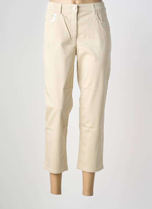 Pantalon trei sferturi elasticitate mărime normală bej ZERRES femme