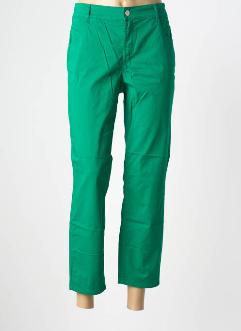Pantalon 7/8 țesătură poplin mărime normală verde GARDEUR femme