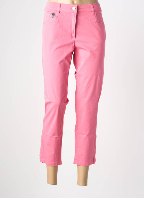 Pantalon 7/8 țesătură poplin mărime normală roz ZERRES femme