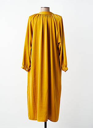 Rochie midi mâneci lungi mâneci lungi galben SCARLET ROOS femeie