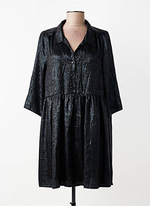 Rochie scurtă mâneci 3/4 mâneci 3/4 negru VINTAGE LOVE femme