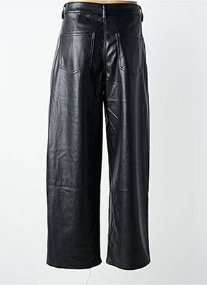 Pantalon larg închidere cu fermoar sub clapetă cu nasturi mărime normală negru LAULIA femeie