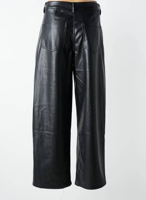 Pantalon larg închidere cu fermoar sub clapetă cu nasturi mărime normală negru LAULIA femme