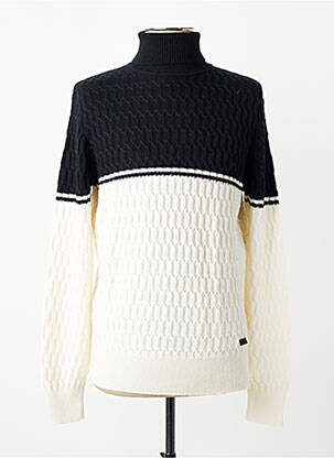 Pulover cu guler înalt croială cambrată mâneci lungi negru KARL LAGERFELD homme