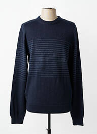 Pulover guler rotund mâneci lungi albastru HECHTER STUDIO homme