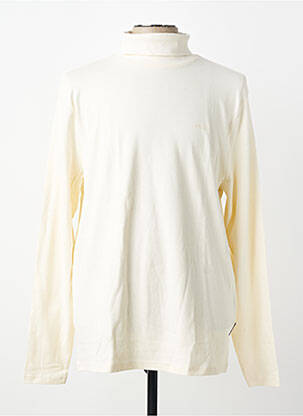 Pulover cu guler înalt croială dreaptă mâneci lungi bej HECHTER STUDIO homme