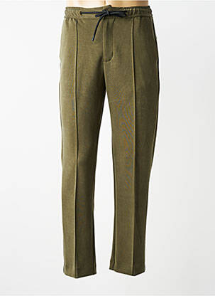 Pantalon drept elasticitate mărime normală verde OVER/D bărbat