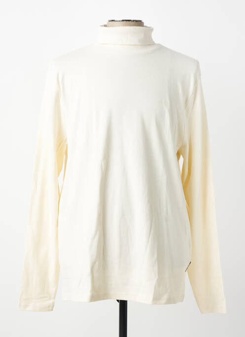 Pulover cu guler înalt croială dreaptă mâneci lungi bej HECHTER STUDIO homme