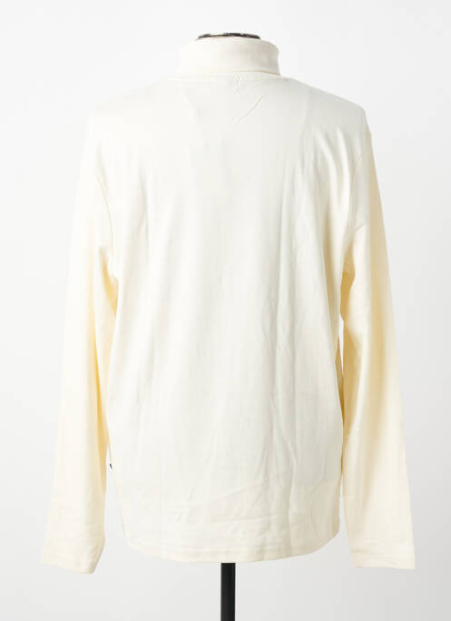 Pulover cu guler înalt croială dreaptă mâneci lungi bej HECHTER STUDIO homme