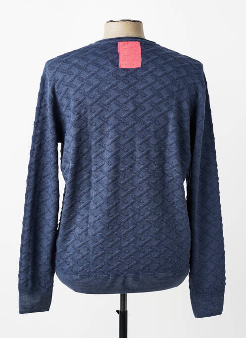 Pulover guler rotund mâneci lungi albastru BOB homme