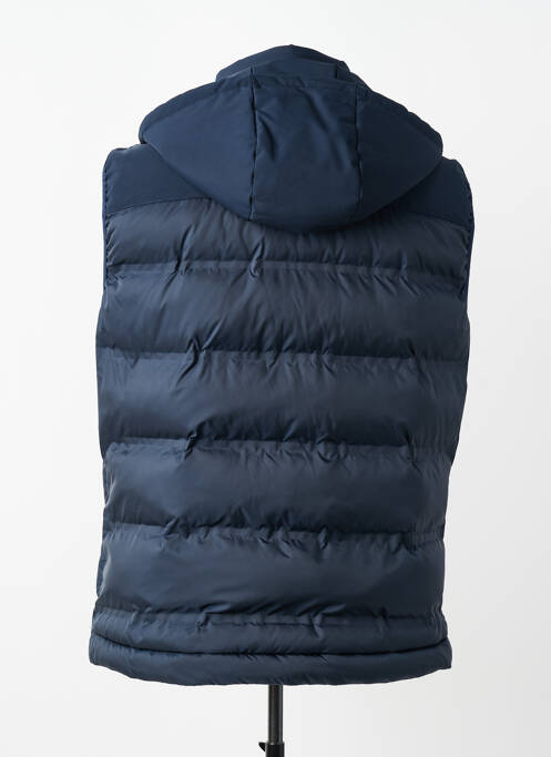 Geacă matlasată finisaj interior dublat cu glugă albastru KARL LAGERFELD homme