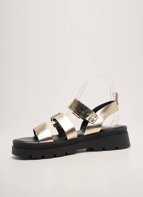 Sandale/pantofi decupați chiquet toc de 4 la 6 cm auriu REQINS femme