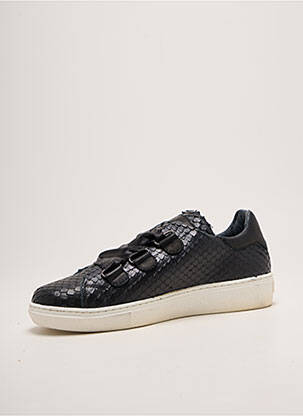 Adidași vârf rotund toc plat până la 3 cm negru REQINS femeie