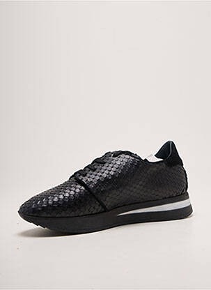 Adidași vârf rotund toc plat până la 3 cm negru REQINS femeie