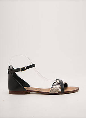 Sandale/pantofi decupați chiquet toc plat până la 3 cm negru CAMPO DI FIORI femme