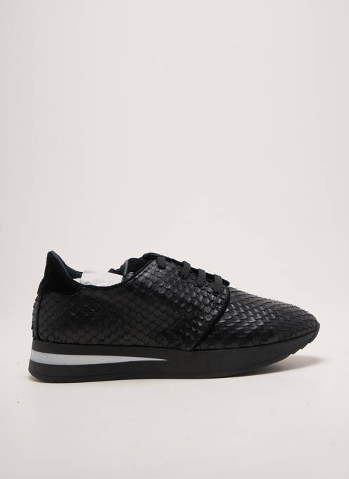 Adidași vârf rotund toc plat până la 3 cm negru REQINS femme