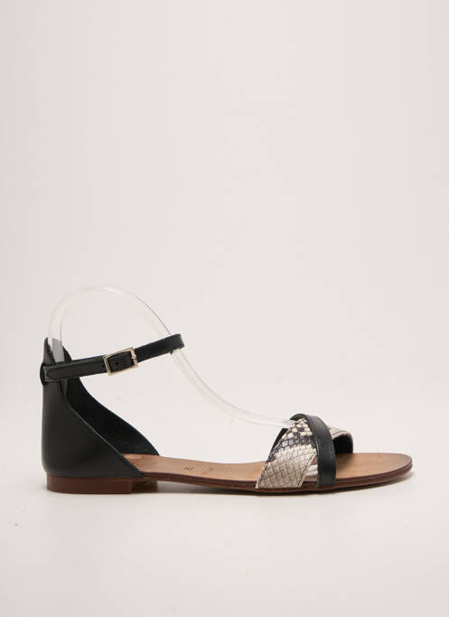 Sandale/pantofi decupați chiquet toc plat până la 3 cm negru CAMPO DI FIORI femme
