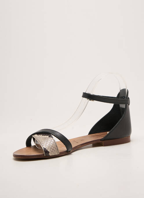 Sandale/pantofi decupați chiquet toc plat până la 3 cm negru CAMPO DI FIORI femme