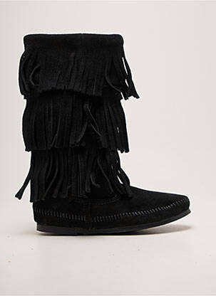 Cizme vârf rotund toc plat până la 3 cm negru MINNETONKA femeie