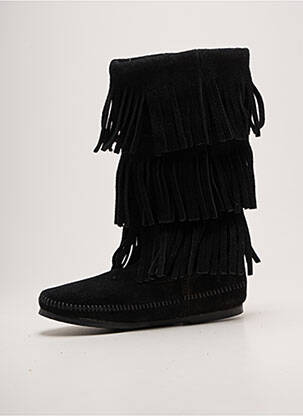 Cizme vârf rotund toc plat până la 3 cm negru MINNETONKA femeie