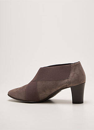 Botine/ghete vârf rotund toc de 7 la 9 cm gri ANDREA DAPHANE femeie