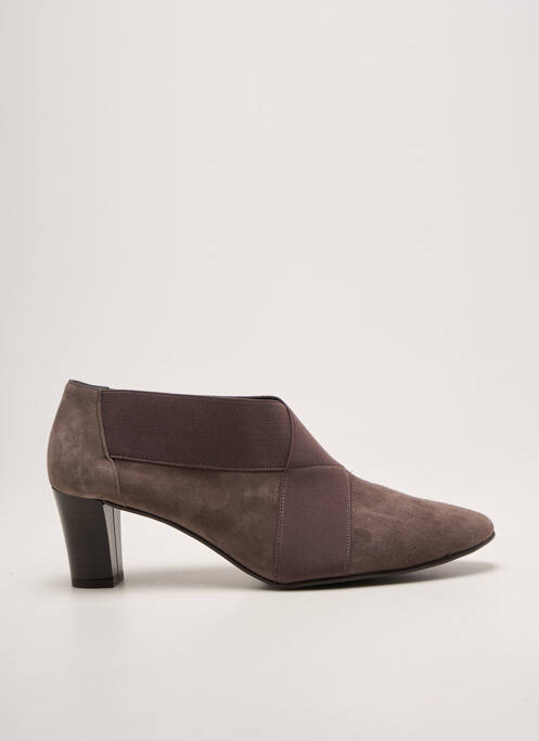 Botine/ghete vârf rotund toc de 7 la 9 cm gri ANDREA DAPHANE femme