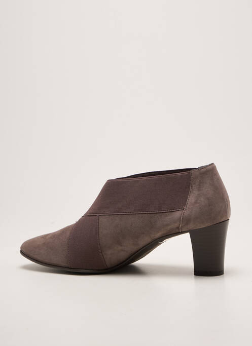 Botine/ghete vârf rotund toc de 7 la 9 cm gri ANDREA DAPHANE femme