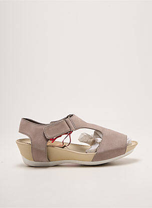 Sandale/pantofi decupați vârf deschis toc de 4 la 6 cm gri CAMPER femme