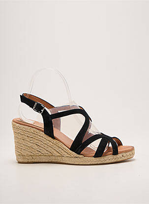 Espadrile închidere cu buclă(e) toc de 7 la 9 cm negru CARMEN SAIZ femeie