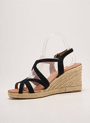 Espadrile închidere cu buclă(e) toc de 7 la 9 cm negru CARMEN SAIZ femeie
