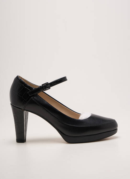 Pantofi cu toc închidere cu buclă(e) toc de 7 la 9 cm negru CLARKS femme