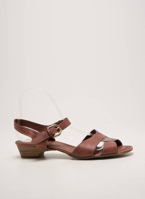 Sandale/pantofi decupați tip de talpă amortizantă toc plat până la 3 cm violet SAMOA femme