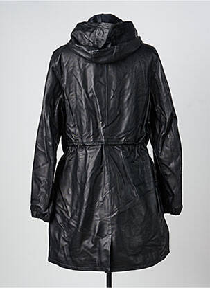 Parka mâneci lungi cu glugă negru ROSE GARDEN femeie