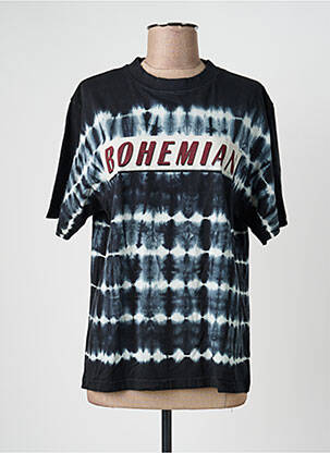 Tricou serigrafie mâneci scurte negru ROSE GARDEN femeie